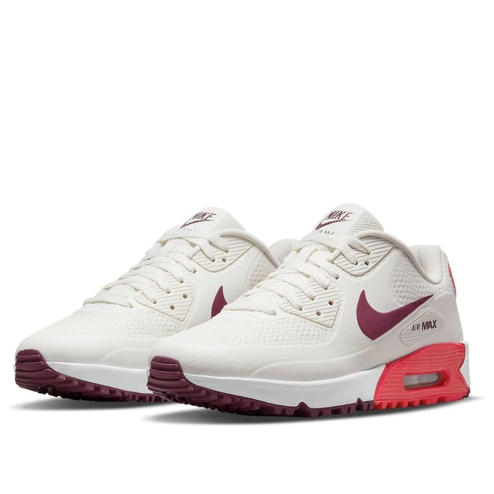 Nike Air Max 90 G Golf Shoes Mens 11 Sail Red Good CU9978-105 Spikeless
